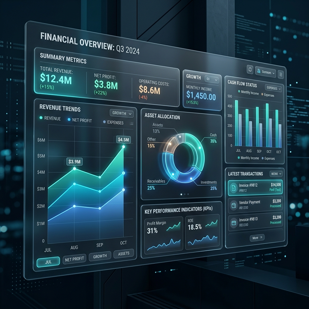 Accounting Dashboard Visual